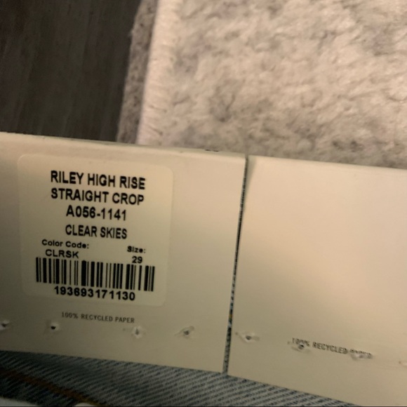 AGOLDE Riley High Rise Straight Leg Jeans